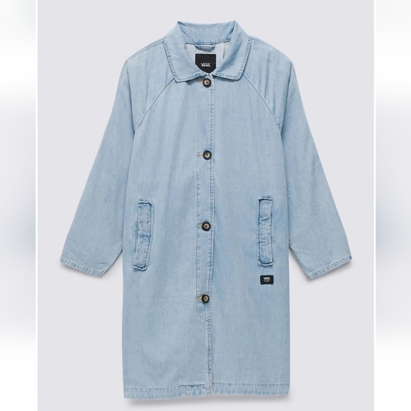 NWOT VANS Skate Mac Blue Long Sleeve Denim Jacket Size  XLarge - Picture 1 of 10